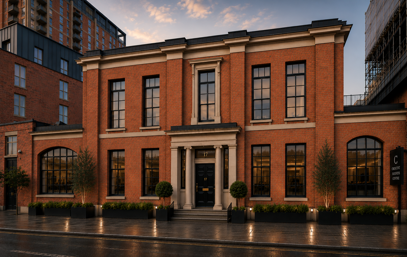 Crescent Business Centre twilight render